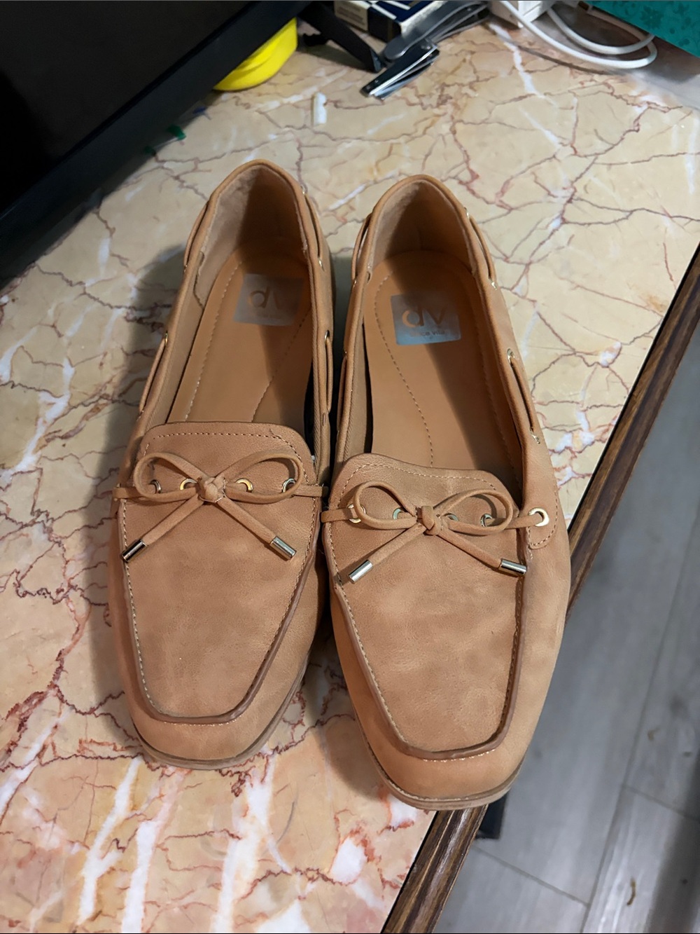 Dolce Vita Cognac Bow Loafers